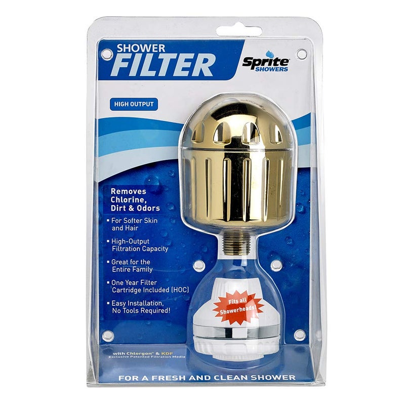 Sprite Showers HO2-GD High Output 2 Universal Shower Filter Housing, Gold - Image 2
